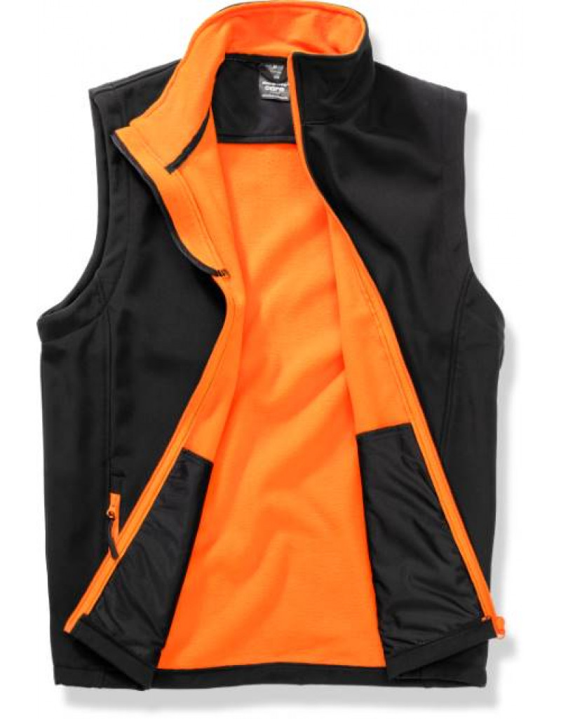 Vesta softshell cu 2 straturi pentru barbati imprimabila